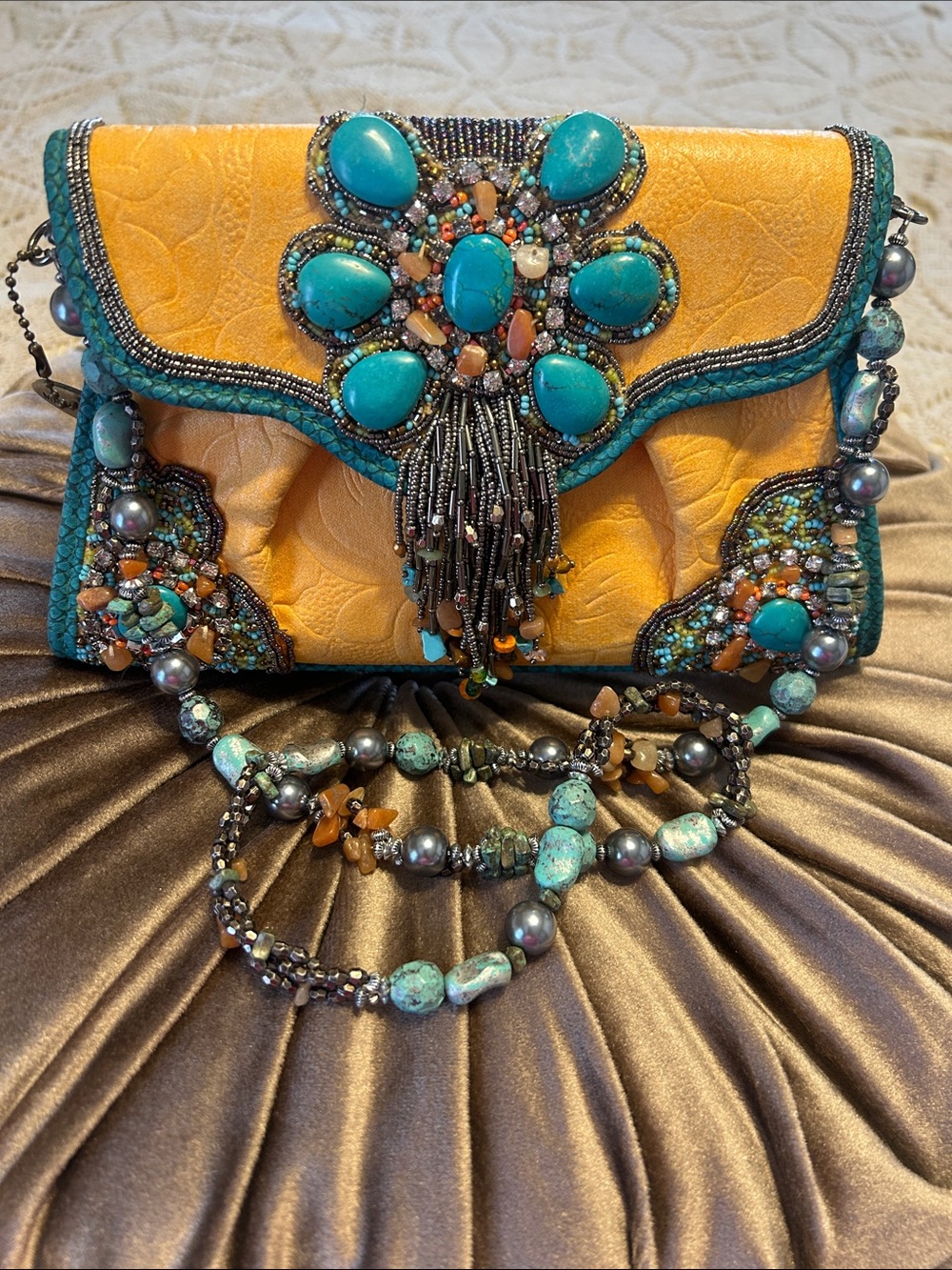 Mary Frances small crosssbody clutch
